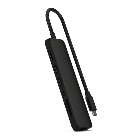Satechi 7-in-1 USB-C Slim Multiport Adapter with Ethernet - adapter do urządzeń mobilnych (USB-C PD, 2x USB-A, HDMI 4K, Ethernet
