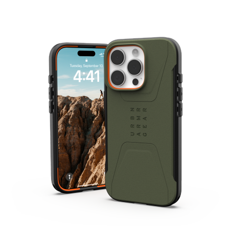 UAG Civilian Magsafe - obudowa ochronna do iPhone 16 Pro kompatybilna z MagSafe (olive)