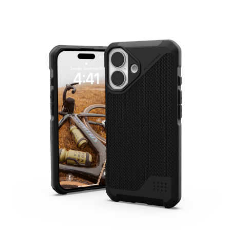UAG Metropolis LT Magsafe - obudowa ochronna do iPhone 16 kompatybilna z MagSafe (kevlar black)