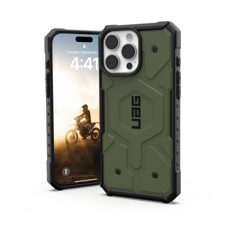 UAG Pathfinder Magsafe - obudowa ochronna do iPhone 16 Pro Max kompatybilna z MagSafe (olive)