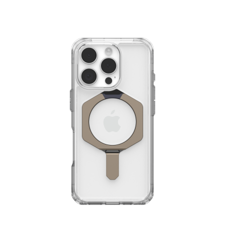 UAG Plyo XTE Magsafe - obudowa ochronna z podstawką do iPhone 16 Pro kompatybilna z MagSafe (clear/titanium)
