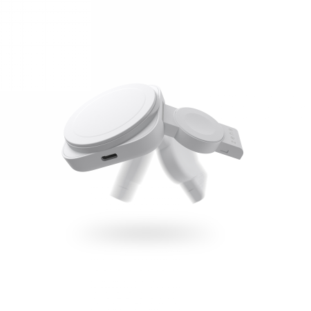 ZENS Travel 2w1 MagSafe AppleWatch - bezprzewodowa ładowarka do dwóch urządzeń MagSafe oraz Apple Watch - (MagSafe 15W, Apple Wa