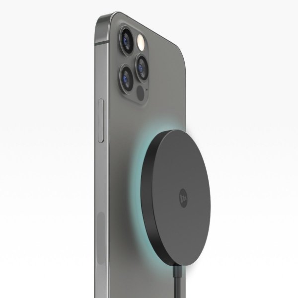 Mophie Snap+ Wireless Charging Pad - ładowarka bezprzewodowa wspierająca ładowanie MagSafe - Android 15W, iOS 7,5W (black)