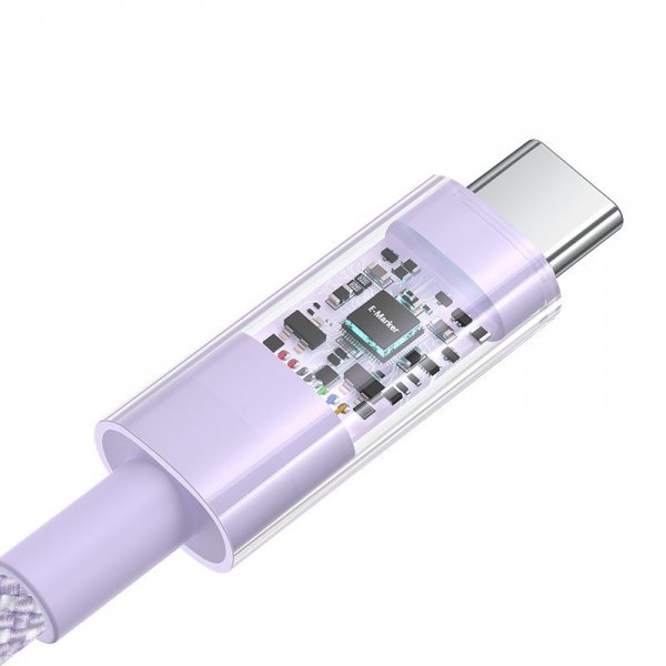 Kabel Baseus Gem Typ C-Typc C 100W 2m (fioletowy)