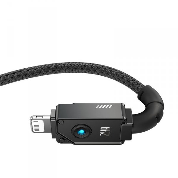 Kabel Baseus Unbreakable USB-IP 2.4A 1m (czarny)
