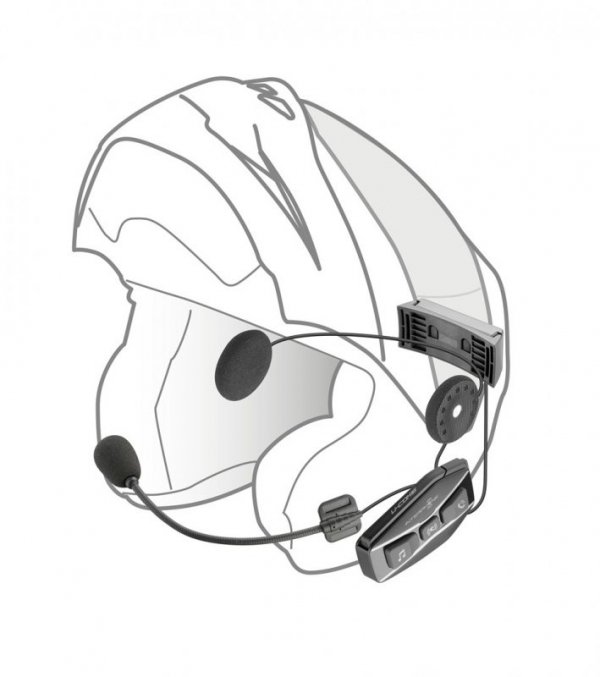 Intercom motocyklowy INTERPHONE U-COM 16, komplet na 1 kask