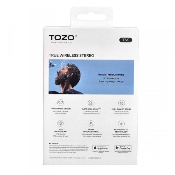 Słuchawki TWS TOZO T6S Black