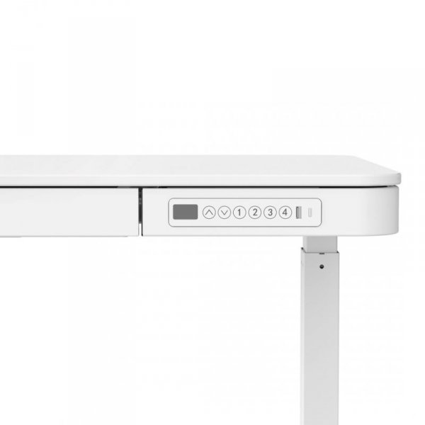 Biurko ACTIVEJET z elektryczną regulacją wysokości 140x70 ET119W-C biały