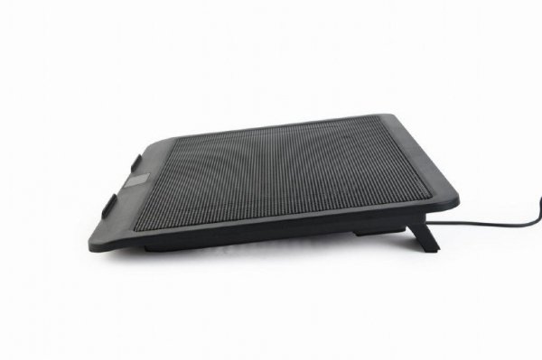 GEMBIRD PODSTAWKA CHŁODZĄCA POD NOTEBOOKA 15&quot; 1X WENTYLATOR 12CM, PODŚWIETLENIE LED, NBS-1F15-04
