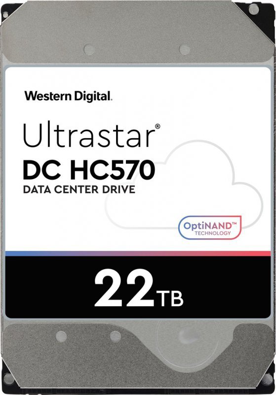 Dysk serwerowy HDD Western Digital Ultrastar DC HC570 WUH722222ALE6L4 (22 TB; 3.5&quot;; SATA)