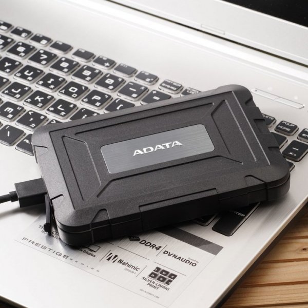 Kieszeń ADATA ED600 AED600-U31-CBK (2.5&quot;; USB 3.1; Tworzywo sztuczne; kolor czarny)