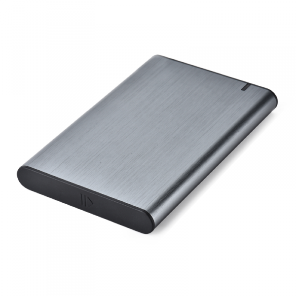GEMBIRD OBUDOWA USB 3.1 NA DYSK HDD/SSD 2.5&#039;&#039; SATA SZCZOTKOWANE ALUMINIUM, SZARA