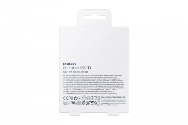 Dysk zewnętrzny SSD Samsung T7 (1TB; USB 3.2; niebieski; MU-PC1T0H/WW)