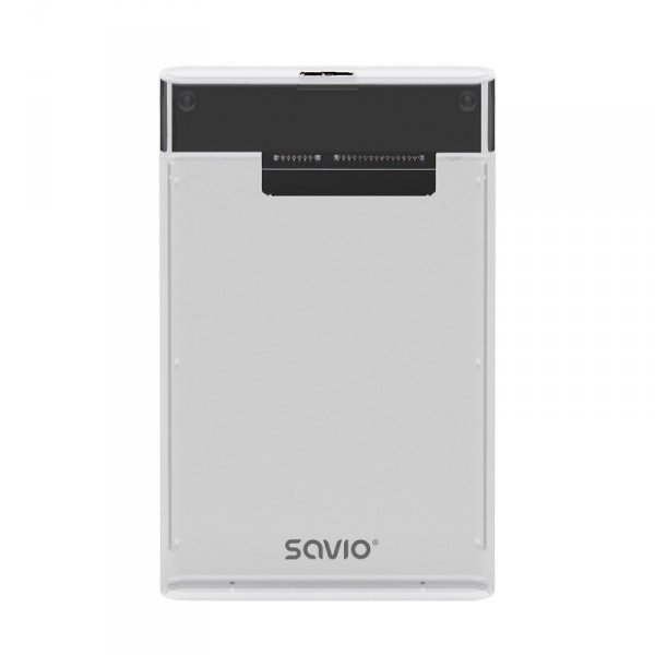 SAVIO ZEWNĘTRZNA OBUDOWA NA DYSK HDD/SDD 2,5&quot;, USB 3.0, TRANSPARENTNA, AK-66