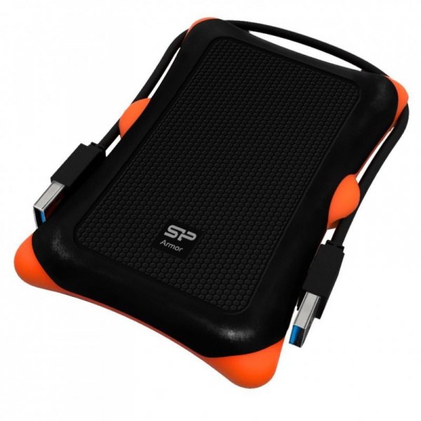 Dysk zewnętrzny HDD Silicon Power Armor A30 (1TB; 2.5&quot;; USB 3.2; 5400 obr/min; Orange-Black; SP010TBPHDA30S3K)