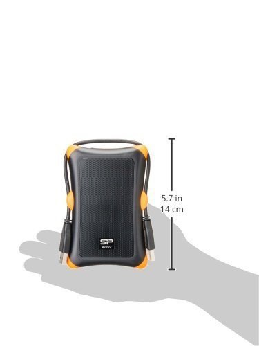 Dysk zewnętrzny HDD Silicon Power Armor A30 (1TB; 2.5&quot;; USB 3.2; 5400 obr/min; Orange-Black; SP010TBPHDA30S3K)