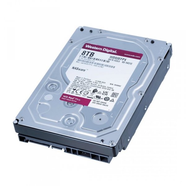 Dysk HDD WD Red Plus WD80EFPX (8 TB ; 3.5&quot;; 256 MB)