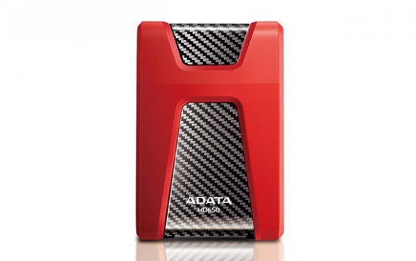 Dysk zewnętrzny HDD ADATA HD650 (1TB; 2.5&quot;; USB 3.2; czerwony)