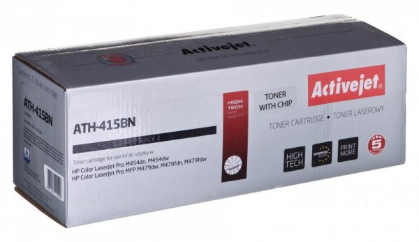 Activejet ATH-415BN Toner (zamiennik HP 415A W2030A; Supreme;  2400 stron; czarny) z chipem
