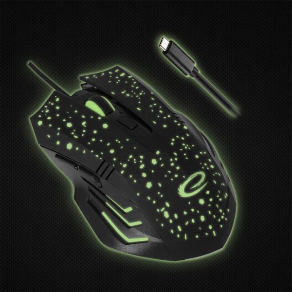 ESPERANZA MYSZ PRZEWOD. 6D DLA GRACZY GALAXY USB-C EGM212