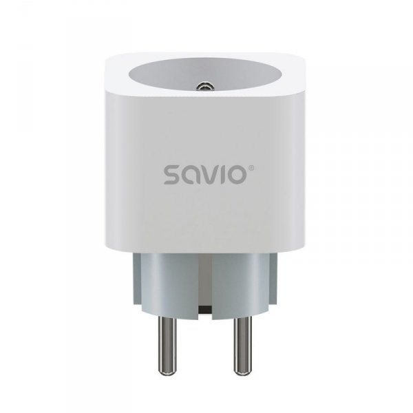 SAVIO INTELIGENTNE GNIAZDKO WI-FI, 16A, TIMER, POMIAR ZUŻYCIA ENERGII, AS-01