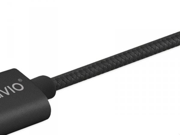 Kabel SAVIO CL-128 (Micro USB typu B, USB typu C - USB 2.0 typu A ; 1m; kolor czarny)