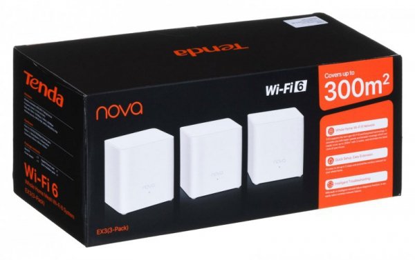 Tenda EX3  3-Pack AX1500 System Mesh Wi-Fi 6 (trzypak)