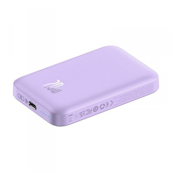 Powerbank Baseus Magnetic Mini Air 6000mAh (fiolet)