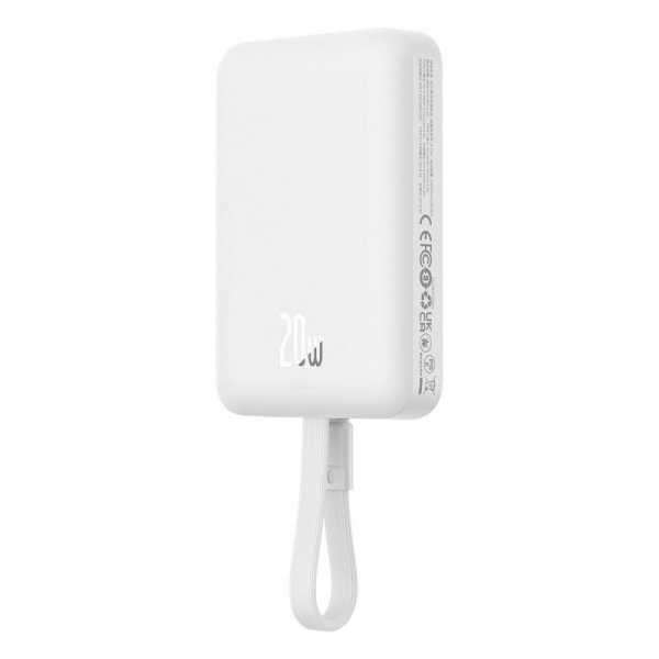 Powerbank Baseus Magnetic Mini Air Wireless 10000mAh 20W+kabel lightning (biały)