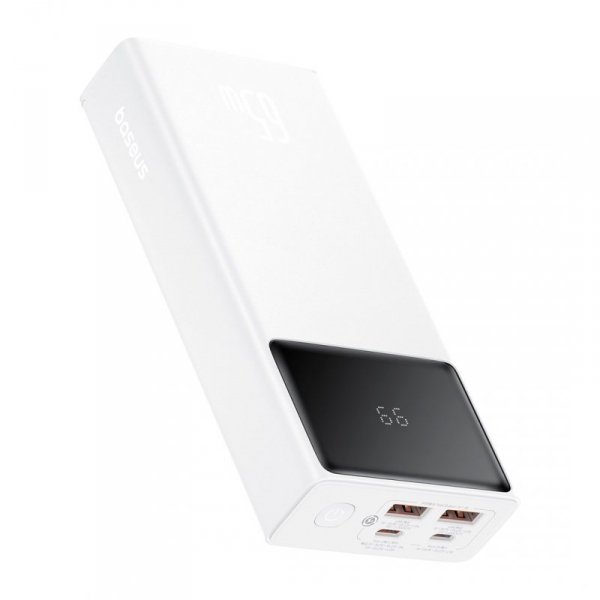 Powerbank Baseus Star-Lord 20000mAh 65W+kabel USB-USB C (biały)
