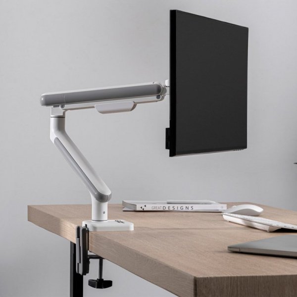 ERGO OFFICE UCHWYT BIURKOWY DO MONITORA LCD ER-751 17-32&quot; 9KG, SPRĘŻYNA GAZOWA