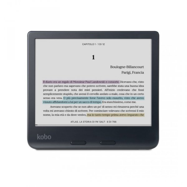 Ebook Kobo Libra Colour 7&quot; E-Ink Kaleido 3 32GB WI-FI Black