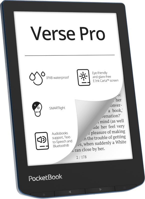 Ebook PocketBook Verse Pro 634 6&quot; 16GB Wi-Fi Azure Blue