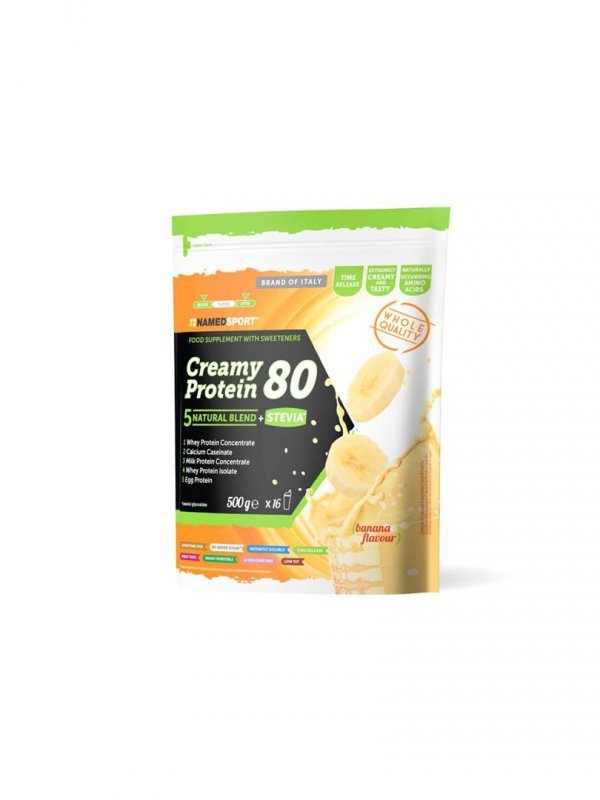 Odżywka białkowa NAMEDSPORT Creamy protein 80 / banan 500g