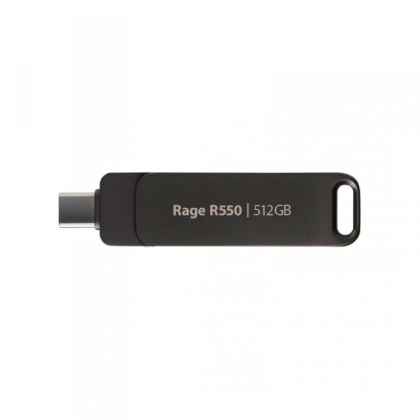 Patriot Rage R550 512GB Dual USB A+C, Alu, 100MBs