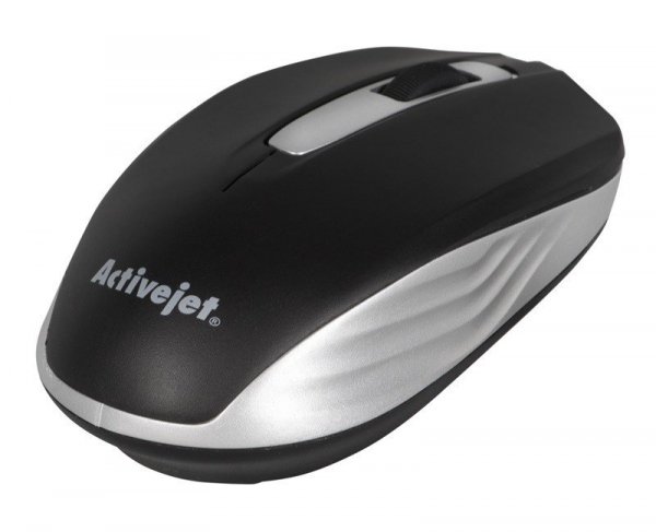 Activejet AMY-313 Mysz bezprzewodowa USB (optyczna; 1200 DPI; kolor czarno-szary)