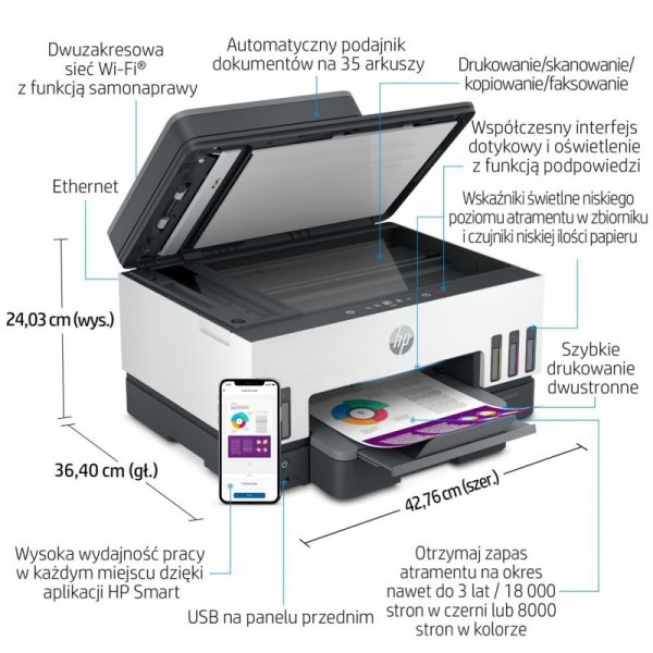Urządzenie wielofunkcyjne HP Smart Tank 790 4WF66A