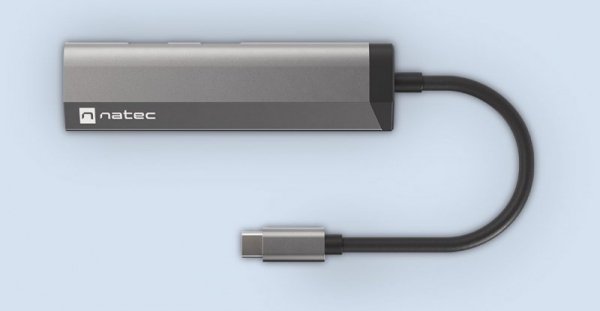 NATEC MULTIPORT FOWLER SLIM USB-C-&gt;HUB USB 3.0 X2, HDMI 4K, USB-C PD NMP-1984