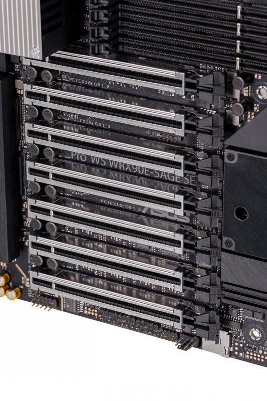 Płyta główna Asus Pro WS WRX90E-SAGE SE 1x sTR5 AMD ryzen Threadripper PRO 7000 SoC (8x DIMM, 4x SATA, 2x SlimSAS, 4xM.2, 2x10Gb
