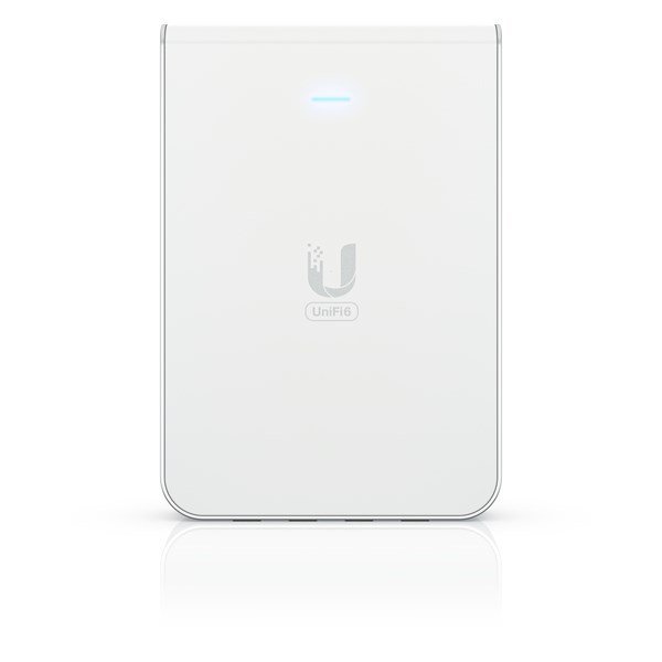 Acces Point Wi-Fi  6 Ubiquiti UniFi U6 In-Wall 2.4GHz(2x2)/5GHz(4x4)/6GHz(–) PoE+/PoE 4x1G 1x2,5G