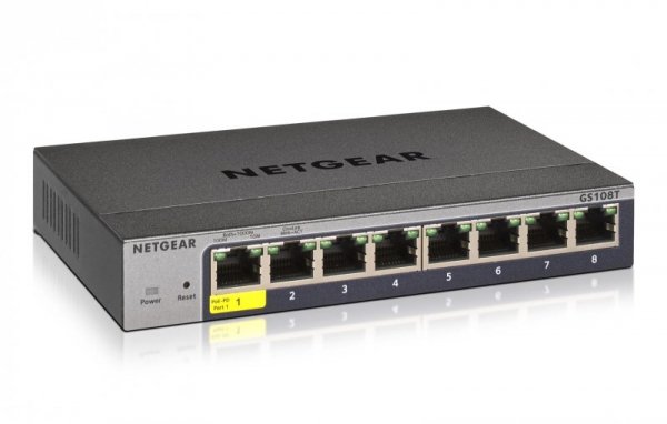 Switch Netgear GS108T-300PES 8p  Managed Gigabit