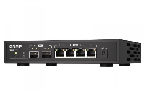 Qnap QSW-2104-2S, 4 x 2.5GbE, 2x 10GbE SFP+, unmanaged switch