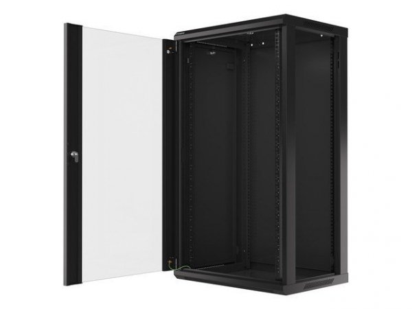 Szafa rack Lanberg WF01-6422-10B (22U; 1082mm / 600mm / 450 mm; wisząca; Otwierane; 19&#039;&#039;; kolor czarny)