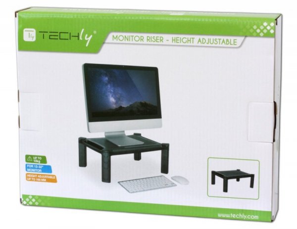 TECHLY STOLIK PODSTAWKA POD MONITOR Z REGULACJĄ WY