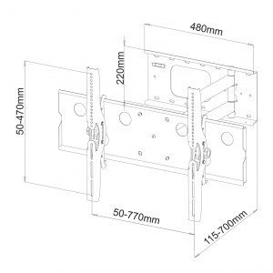 ART Uchwyt LCD AR-20A 32-60&#039;&#039; 60kg pion/poziom