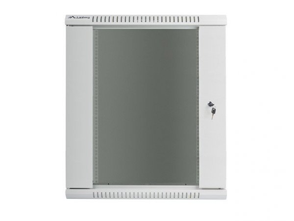Lanberg Szafa instalacyjna wisząca 19&#039;&#039; 15U 600X600mm szara (drzwi       szklane)