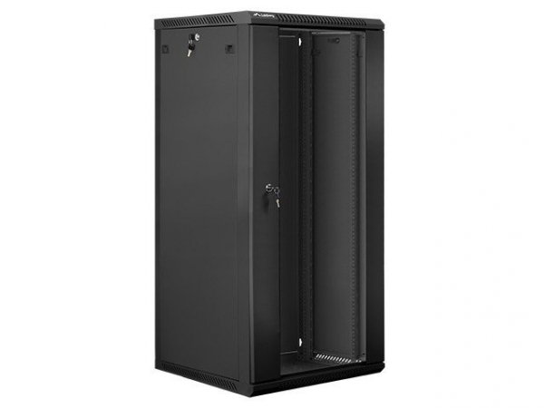 Lanberg Szafa instalacyjna wisząca 19&#039;&#039; 27U 600X600mm czarna (drzwi      szklane)