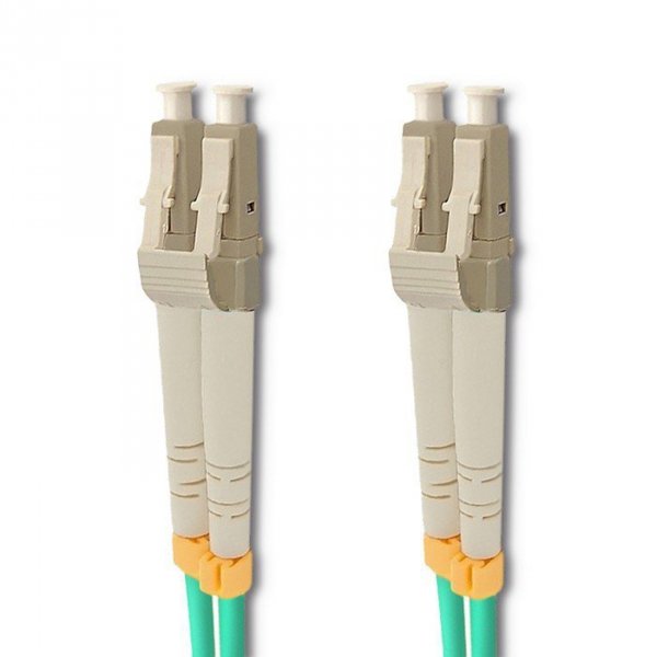Qoltec Patchcord światłowodowy LC/UPC-LC/UPC | MM | 50/125 | OM3 | 1m