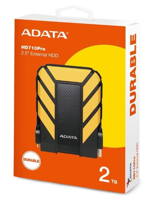 Adata DashDrive Durable HD710 2TB 2.5&#039;&#039; USB3.1 Żółty