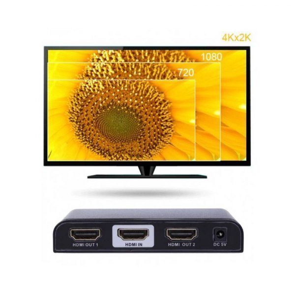 Techly Rozdzielacz-splitter AV HDMI 2.0 1/2 Ultra HD 4K